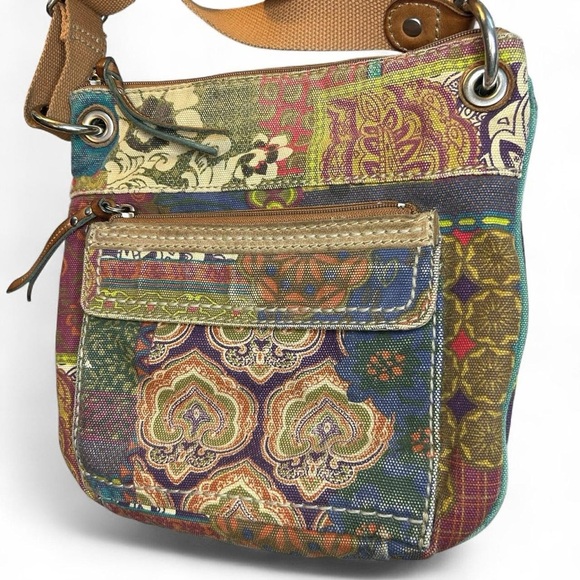 Vintage Fossil Boho Canvas Crossbody - Picture 8 of 10